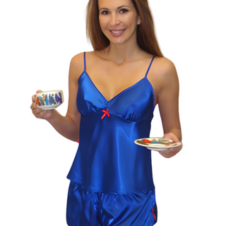 Bassoni Satin Cami & Boxer Set