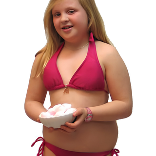 Girls Plain Triangle Bikini