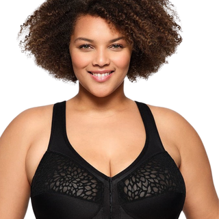 Glamorise Racer Black Wireless Front Closure
