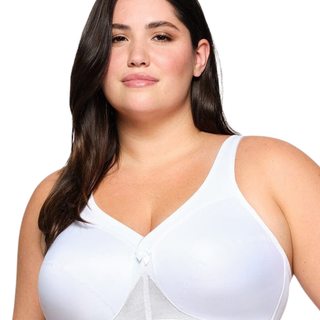 Glamorise White Wireless Active Support Bra