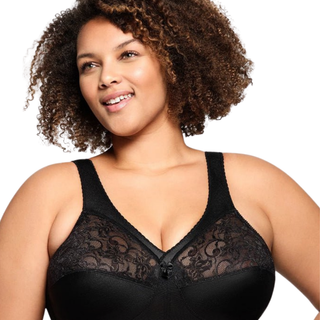 Glamorise Wireless Black Support Bra