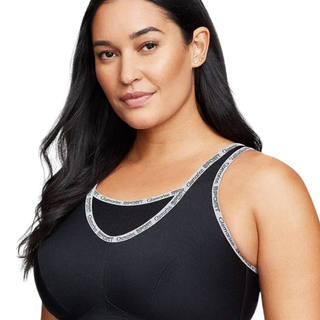 Glamorise Wireless Camisole Black Sports Bra