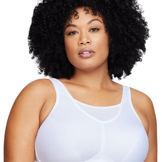 Glamorise Wireless Camisole White Sports Bra