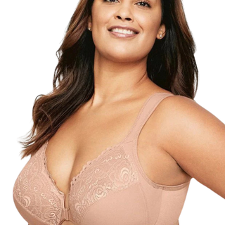 Glamorise Cappuccino Wonderwire Front Closure