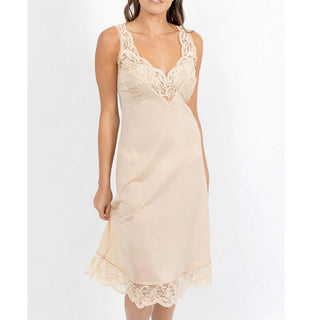 Brandella Anti-Static Nylon Full Slip with Lace Trim