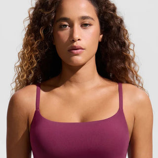 Scoop Neck Crop Swim Top D