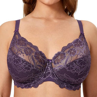 Delimira Deep Plum Underwired Lace Full Cup
