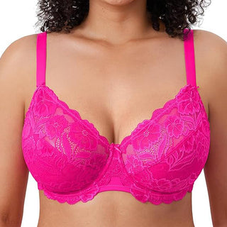 Delimira Gliter Pink Underwired Lace Full Cup