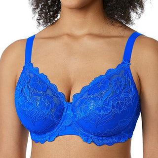 Delimira Sky Blue Underwired Lace Full Cup