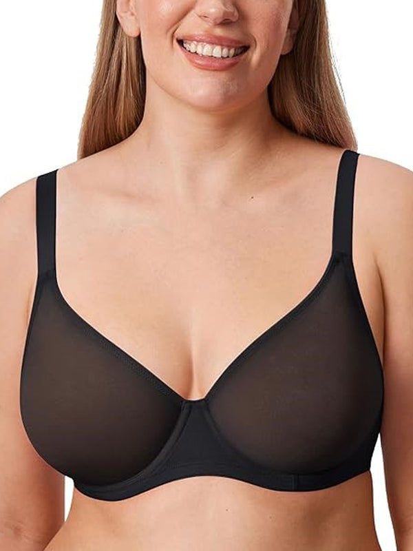 Sheer Mesh Wired Bra