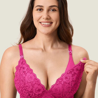 Lace Wireless Plunge Maternity