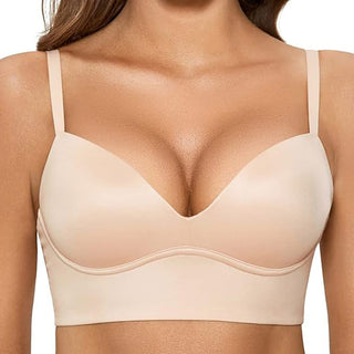 Dobreva Wireless Push Up Beige T-Shirt