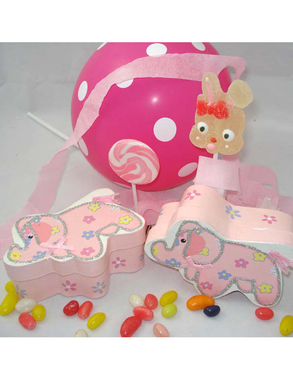 Pink Elephant Gift Lolly Box