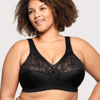 Glamorise Wireless Black Support Bra