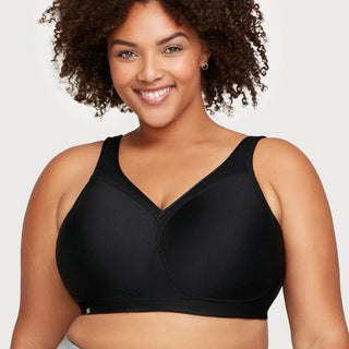 Glamorise Black Seamless Wireless Sports