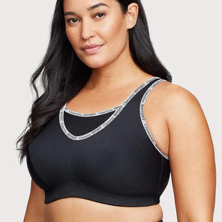 Glamorise Wireless Camisole Black Sports Bra
