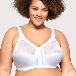 Glamorise White Wireless Front Closure