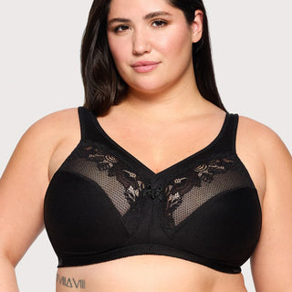 Glamorise Black Wirefree Minimizer