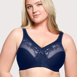 Glamorise Navy Wirefree Minimizer