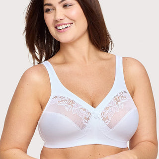 Glamorise White Wirefree Minimizer
