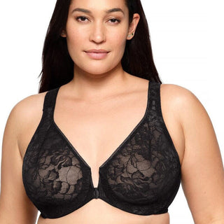 Glamorise Lacey T Back Wired Front Open