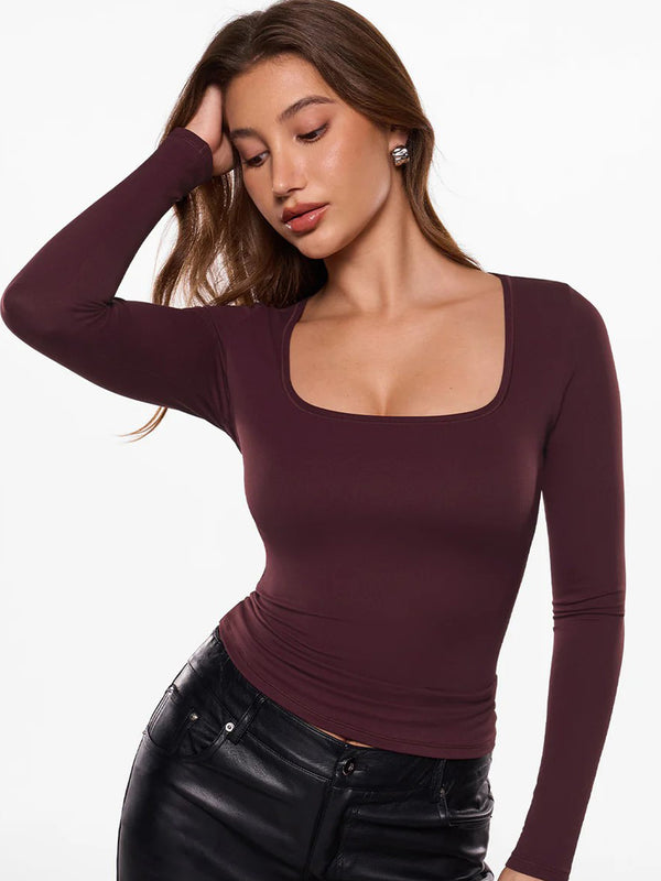 Airsoft Long Sleeve Square Neck