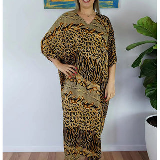 Long Rayon Kaftan Snake