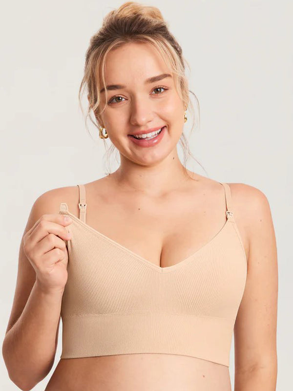 Ribbed V Neck Bralette