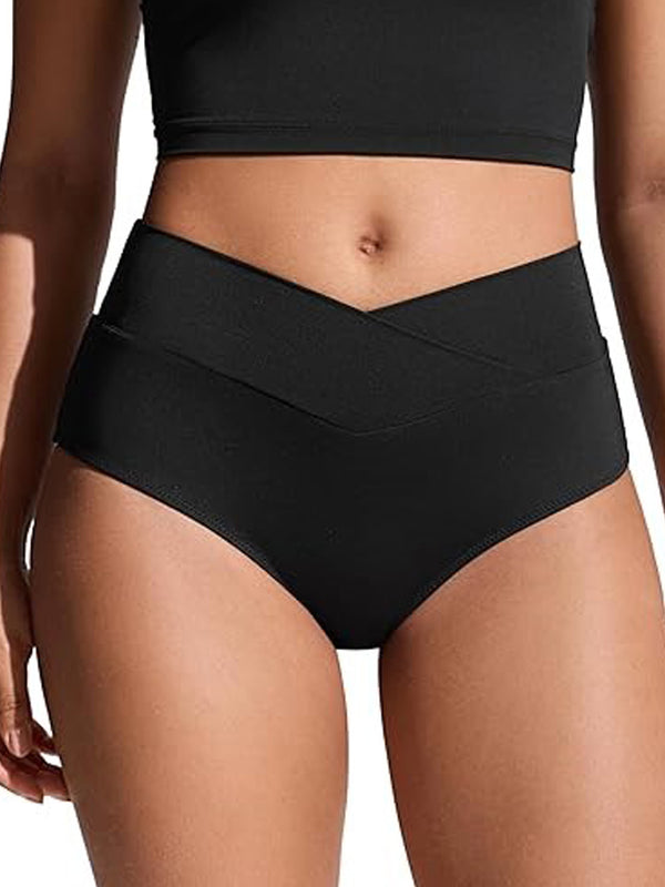 High Waist V Cut Bikini Bottom