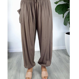 Sundrenched Plain Rayon Harem Pant