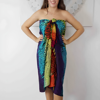Rainbow Cheetah Sarong
