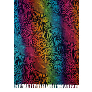 Rainbow Cheetah Sarong