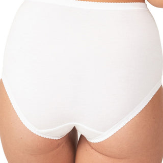 Triumph Soft Cotton Full Brief with Lace Side Inserts