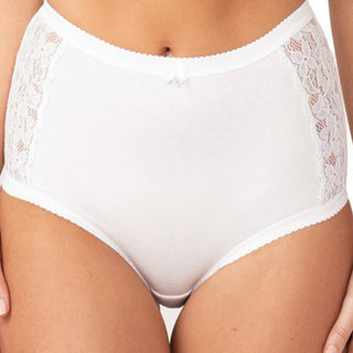 Triumph Soft Cotton Full Brief with Lace Side Inserts