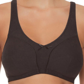 Todays Woman Black Cotton Full Figure Bra