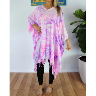 Sundrenched Fluro Rayon Beach Cover Up