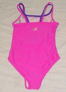 Cherry Lane Active Splice Racer Girls' One-Piece Cerise/Purple