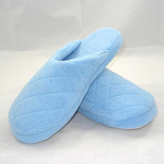 Dream Soft & Cosy Velvet Slip-On Slippers Sky Blue