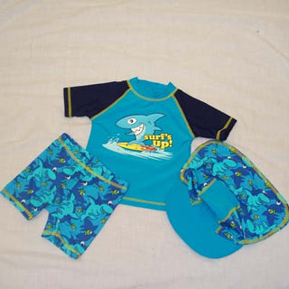 Boys' 3-Piece Shark Rash Set