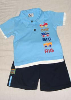 Boys' Cotton Interlock T-Shirt & Shorts Set