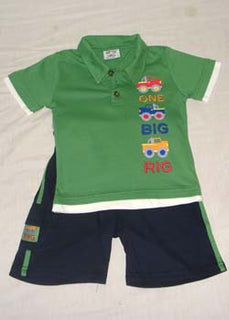 Boys' Cotton Interlock T-Shirt & Shorts Set