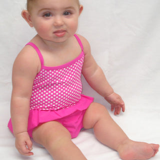 Zoggs Girls' Chlorine Resistant One-Piece Swim Nappy Suit