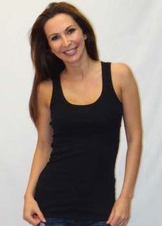 Women's Longline Cotton Rib Tank Top