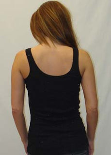 Women's Sparkle Cotton Rib Tank Top