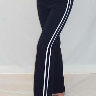 Cherry Lane Women's Stripe Fleece Lined Track Pants