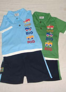 Boys' Cotton Interlock T-Shirt & Shorts Set
