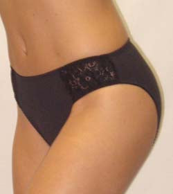 Caprice Cotton Lace Insert Bikini Brief