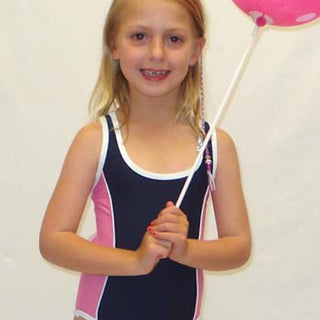 Cosmic Girl Girls' Nylon Lycra Racer Navy