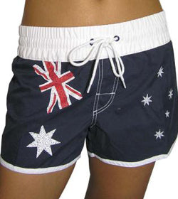 Sundrenched Aussie Bubble Women's Microfibre Beach Shorts