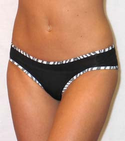 Sienna Zebra Trim Soft Stretch Boyleg Bikini